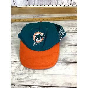 Vintage Miami Dolphins NFL Extra Points Adjustable Hat - Teal & Orange